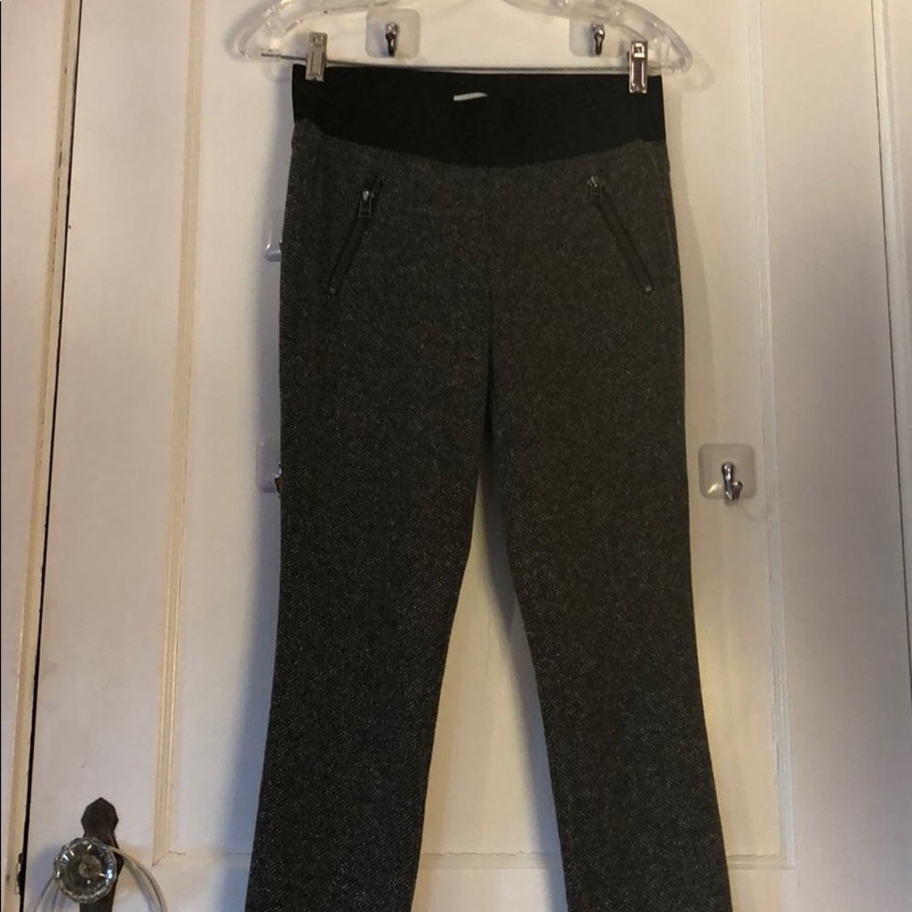 Gray fabric joggers